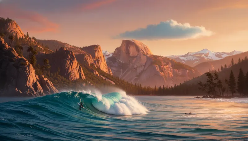 California landscape, backdrop for the Surfing Hubs Malibu directory