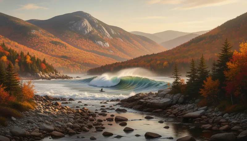 New Hampshire surf, backdrop for the Surfing Hubs New Hampshire operator directory