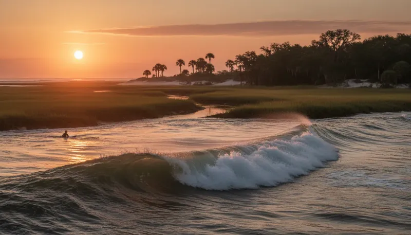 South Carolina landscape, backdrop for the Surfing Hubs Folly Beach directory